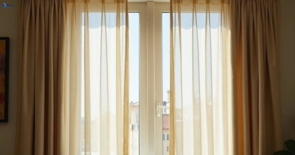 Dusty and dull curtains in waterways-vic before steam cleaning